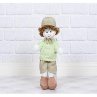 Imagem de Boneco mini luiz - 12 cm / shorts e camisa xadrez - CKD CONFECCOES, Xa