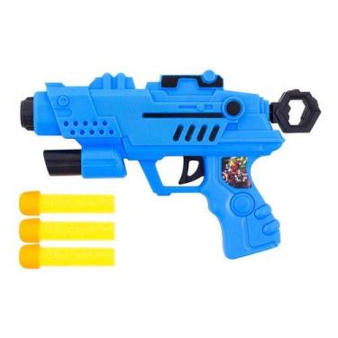 Imagem de Brinquedo Lançador De Dardos Avengers Infantil - Etitoys, Azul