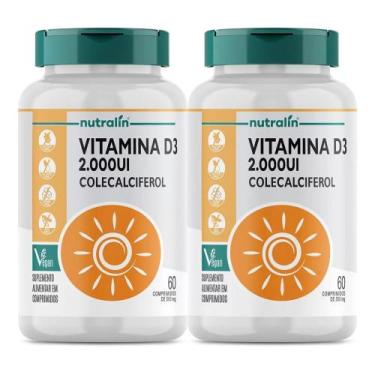Imagem de Combo 2 Vitamina D3 2000UI 60 Capsulas  Nutralin - Nutralin 