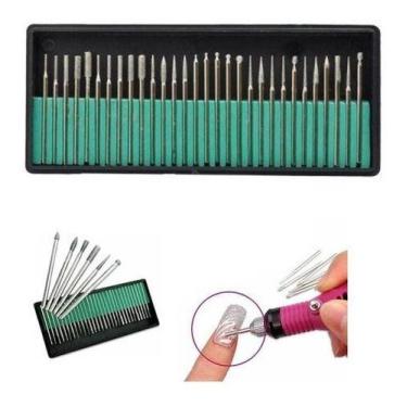Imagem de 30 Fresa Broca Diamantada Dremel Retifica Protetico  - BC BORA COLEGA 