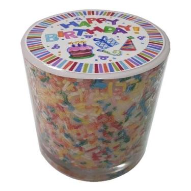 Imagem de Vela De Aniversário No Copo Com Confete E Aroma De Chocolate - Velas d