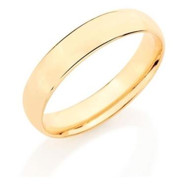 Imagem de Aliança Anatômica De 4 Mm Rommanel 511026, Branco, 32