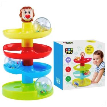 Imagem de Jogo de Encaixe Ball Tower Torre de Bolinhas Didático Maptoy - Maptoy 