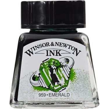 Imagem de Tinta nankin para desenho winsor & newton escolha a cor, EMERALD