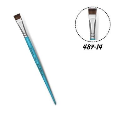 Imagem de Pincel Condor 487-14 Chato Curto Pelo de Pônei