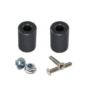 Imagem de Kit Bucha de Guidão Par Pesinhos Para Guidão Oco C/ Parafusos para Mot