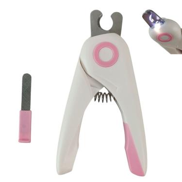 Imagem de Cortador de Unha Cao Gato Pet Cachorro Lanterna Led Lixa de Unha Alicate Eficiente Seguro Resistente