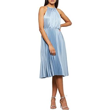 Imagem de BCBGMAXAZRIA Vestido midi feminino frente única, Frost, XPP