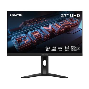 Imagem de GIGABYTE Monitor de jogos M27U Advanced (SA) - SS IPS de 27 polegadas - UHD 3840 x 2160-160 Hz - MPRT de 1 ms - AMD FreeSync Premium - Tipo C KVM - HDMI, DP, Tipo C - Altura ajustável - Preto
