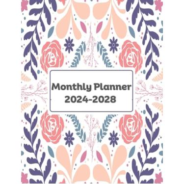 Imagem de 2024-2028 Monthly Planner 5 Years: 60 Months from January 2024 to December 2028. Five Years Annual Organizer A4