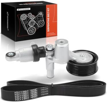 Imagem de A-Premium Kit de correia de transmissão serpentina com tensor compatível com Honda Cars - CR-V CRV 2015 2016-2.4L