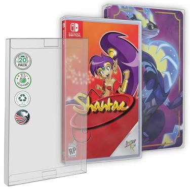 Imagem de MALKO Pacote com 20 protetores de videogame compatíveis com: capa de jogo Nintendo Switch e Steelbook | Capa de plástico transparente