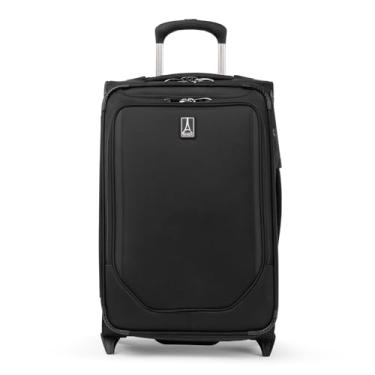 Imagem de Travelpro Crew Classic Softside Mala dobrável vertical expansível, Preto, Carry-On, Crew Classic Softside Mala dobrável vertical expansível