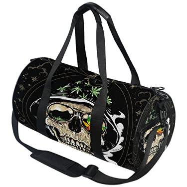 Imagem de Bolsas de viagem masculinas caveiras mágicas bolsa de ginástica esportiva bolsas de viagem para pernoite femininas bolsas de fim de semana para viajar, Caveiras 043, OneSize