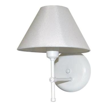 Imagem de Arandela De Parede em Alumínio e Cúpula de Algodão Para Sala, Quarto C