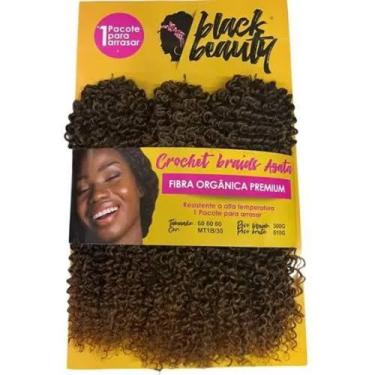Imagem de Cabelo Fibra Orgânica Crochet Braids  Agata cor MT1B/30 ( 60cm/300g) -