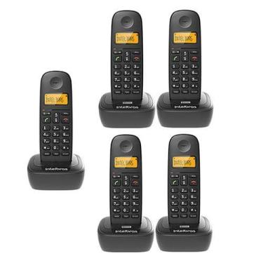 Imagem de Kit Telefone Sem Fio TS 2510 + 4 Ramais TS 2511 Intelbras