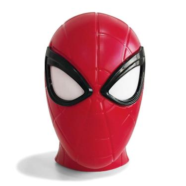 Imagem de Luminária Abajur Personagem Spider Man Head Geek Decorativa 25x16cm