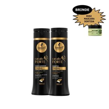 Imagem de Kit Haskell Cavalo Forte Shampoo Condicionador 300ml