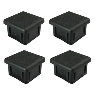 Imagem de Ponteira Reta 25x25mm Preta para Tubos Quadrados, Acabamento em Plástico Resistente para Mesas, Cadeiras e Estruturas Metálicas - Escritex (4)