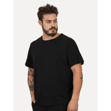 Imagem de Camiseta Dudalina Masculina Ultrasoft Cotton Logo Preta, L/G