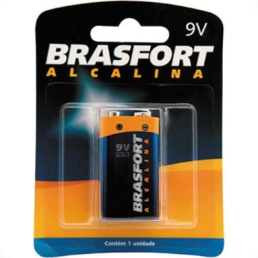 Imagem de Brasfort Pilha  Alc Bateria 9V - BRASFORT ELETRICA