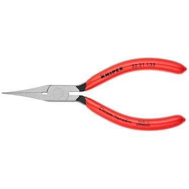 Imagem de KNIPEX Ferramentas – Alicate de ajuste de relé de nariz longo, pontas planas (3221135), vermelho