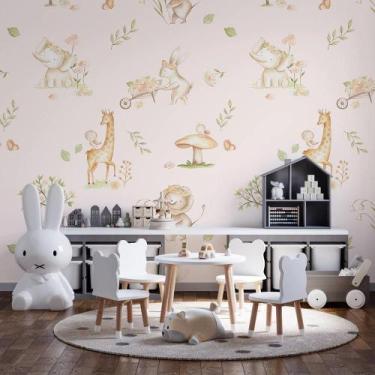 Imagem de Papel de parede natureza flores e animais - AloPapers, 3,50m de largur