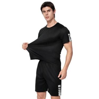 Imagem de Conjunto de 2 Shorts e Camiseta Masculina Casual - Ideal para Fitness 