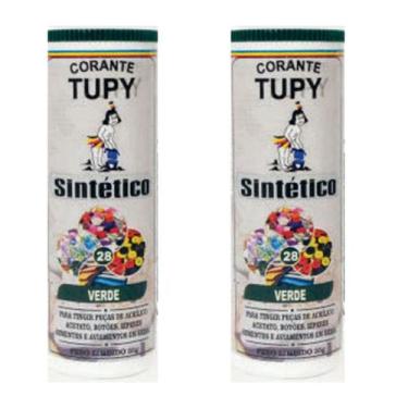 Imagem de Corante Tupy Sintético P/ Tingir Botões , Zíper  2 Unidades, Verde