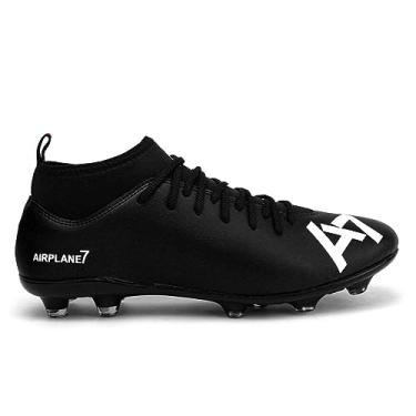 Imagem de Chuteira Botinha A7 Futebol Campo Gramado Com Travas (Preto, BR, Adulto, Numérico, 35)
