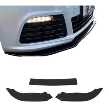 Imagem de Compatível para Golf 6 MK6 R R20 2008 2009 2010 2011 2012 2013 Maxton Style Car Frente Bumper Splitter Lip Difusor Body Kit Spoiler Guard(Gloss Black)