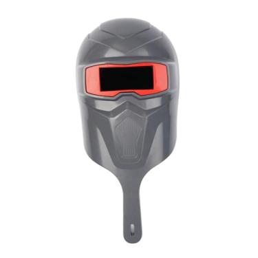 Imagem de Milageto Capacete de solda portátil, máscara de soldador com proteção contra proteção contra a proteção dos olhos para moer alta temperatura de operação de, Cinza