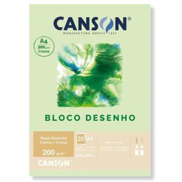 Imagem de Bloco Desenho Creme 200g A4 20Fls Canson