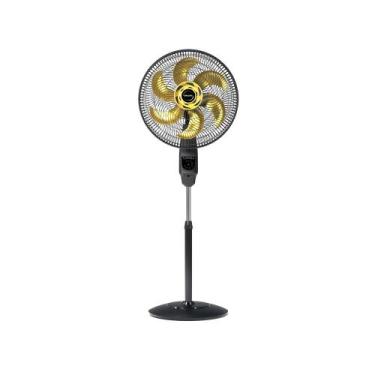 Imagem de Ventilador de Coluna Mallory Chronos 6 Pás 140w Preto com Dourado, 110