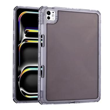 Imagem de Dteck Capa transparente para iPad 11ª/10ª geração de 27.9 cm/27.7 cm (2025/2022) com compartimento de carregamento para lápis, película protetora de tela/caneta incluída, capa protetora traseira