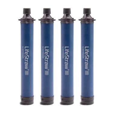 Imagem de Filtro de água LifeStraw Personal Blue, pacote com 4