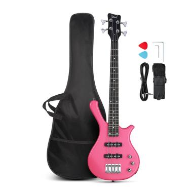 Imagem de Baixo elétrico glarry 4 cordas Beginner 91cm com kit