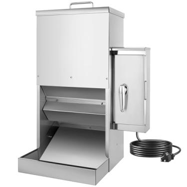 Imagem de Chipak Alimentador automático grande para cães com temporizador, dispensador de ração de aço inoxidável 16L com programação de alimentação programável para cães ou gatos de raças grandes (prata)