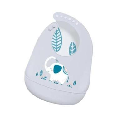 Imagem de Babador de Bebê de Silicone à Prova d'Água - Ajustável com Design de D