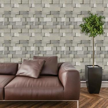 Imagem de Papel de Parede Adesivo Pedra Lavável  Sala  Quarto Cozinha 3 metros