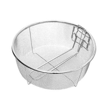 Imagem de Cesta De Fritar De Aço Inoxidável Com Alça, Coador De Batatas Fritas, 