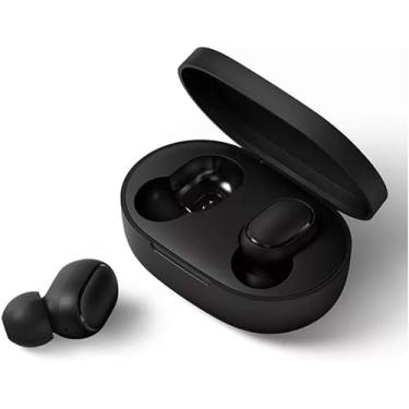 Imagem de Fones de ouvido intra-auriculares sem fio Bluetooth 5.0 Fones de ouvido esportivos leves para iOS/Android Som estéreo Hi-Fi, preto Premium