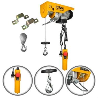 Imagem de Talha Elétrica 200Kg Csm Guincho Coluna Elevação 12 Metros Elevador Ca
