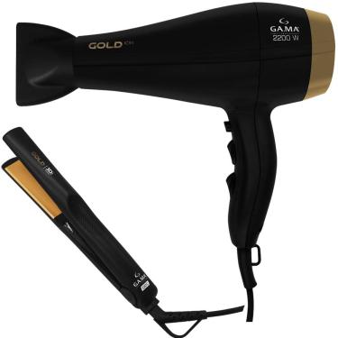 Imagem de Kit Gama Gold Ion - Secador 2200W 220V + Prancha 3D 220ºc Biv