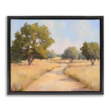 Imagem de Stupell Industries Getting Lost Natural Field Black Framed Floater Canvas Wall Art, design by Petal Prints Design, 25 x 31