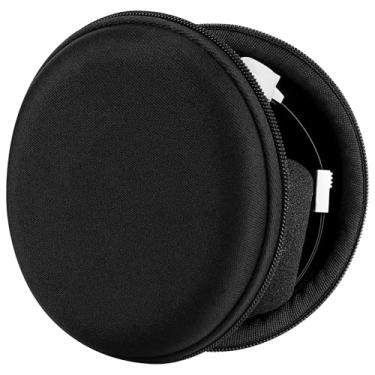 Imagem de Geekria Capa protetora para fones de ouvido compatível com Koss Porta Pro PP, Sony Xperia Ear Duo True, bolsa de transporte rígida de substituição (preto)