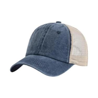 Imagem de Boné de Beisebol Unissex de Algodão Lavado - Multicolorido, 55cm-60cm,