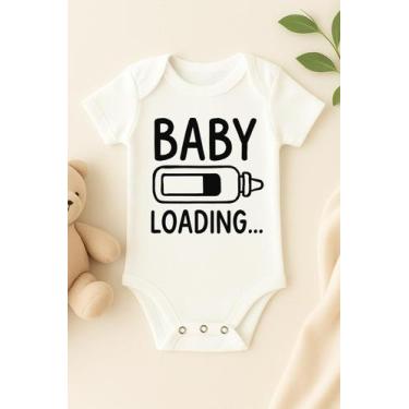 Imagem de Body Personalizado Bebê Baby Loading - Baby da Moda, GG (9 a 12 Meses)