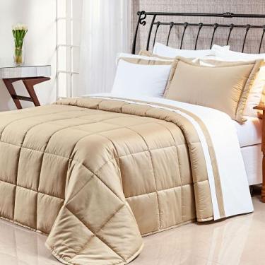 Imagem de Edredom Solteiro King 2 peças 100% Algodão Egípcio 400 Fios Dupla Face